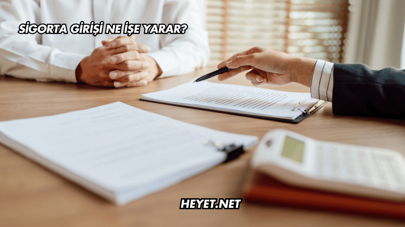 Sigorta Girişi Ne İşe Yarar?